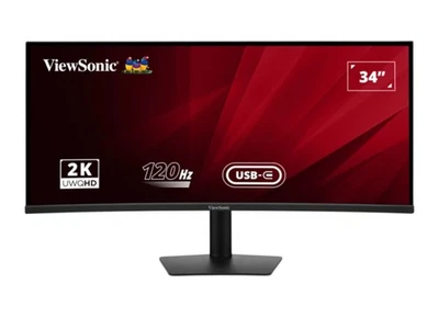 ViewSonic VA3420C-Office Curved Monitor - UWQHD , 120Hz Höhenverstellung, Power - Bild 1 von 4