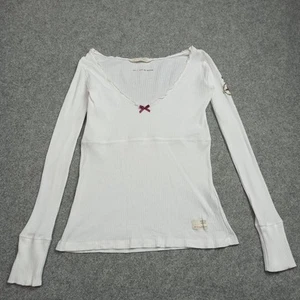 Odd Molly Womens Shirt 1 - S Organic Cotton Rib Jersey White Top Lace Trim 214 - Picture 1 of 14