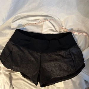 Gray Sparkle Black Lululemon Athletic Running Gym Speed Up Shorts XS - Picture 1 of 9
