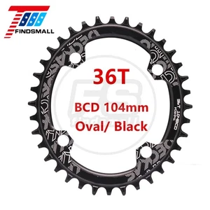 104BCD Anello Catena Bici MTB Stretto Largo Ovale Compatibile con Deckas,36T/38T - Foto 1 di 8