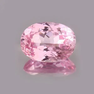 Zafiro Padparadscha rosa pastel natural de Ceilán de 9,00 quilates piedra preciosa suelta corte ovalado - Imagen 1 de 6