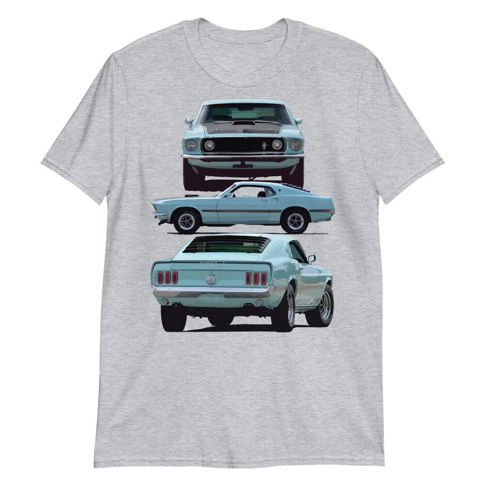 Camiseta Mustang Mach 1 1969 Fastback coches clásicos manga corta Foto 1 de 1