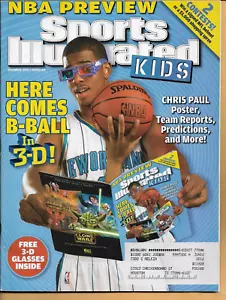 SPORT ILLUSTRIERT FÜR KINDER - NOV 2008 - CHRIS PAUL POSTER AUSZUG/3D-KARTEN-MAGAZIN - Bild 1 von 2