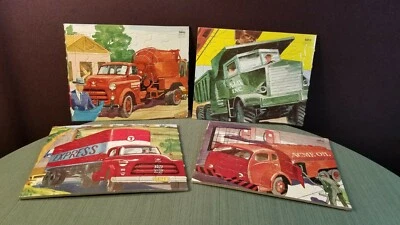 Quebra-cabeças infantis antigos de marketing publicitário automotivo SiFO de 1954 - Imagem 1 de 4