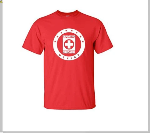 NEW DEPORTIVO CRUZ AZUL RED COTTON T-SHIRT Cover