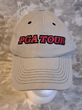 PGA Tour Spell Out Golf Hat Ball Cap Tan Adjustable