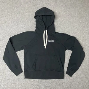 Everlane Classic Hoodie Sweatshirt French Terry Black executive authority S - Picture 1 of 7