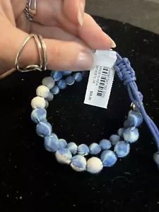 J JILL Deep Sea Two Layered Bracelet WAXED CORD, NWT - Picture 1 of 5