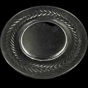 VTG Tiffin Franciscan Priscilla Laureal Wreath Vine Luncheon Plate Crystal Glass - Picture 1 of 4