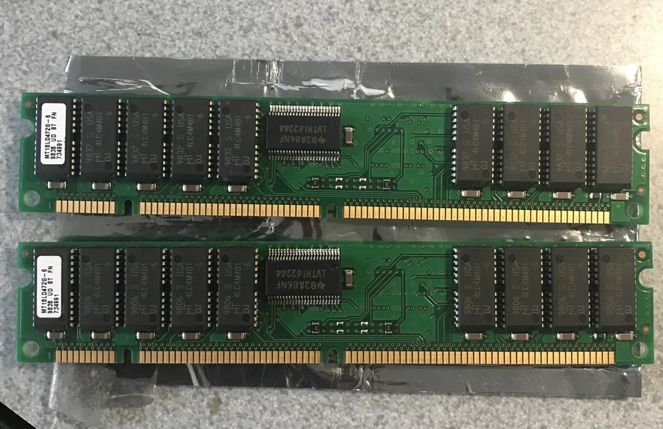 Two Dimms Registered memory MT18LD472G-6 From Servers - Image 1 of 2