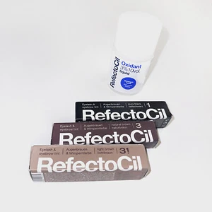 REFECTOCIL Trio Pack Eyebrow Tint & Refectocil Oxidant 3% 10 Volume Liquid - NEW - Picture 1 of 2
