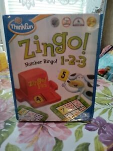 NEW ThinkFun Zingo! 1-2-3 Number Bingo Game  Sealed Free shipping 