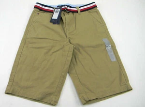 Tommy Hilfiger Boys Belted Shorts Chino/Beige Size 12 - Picture 1 of 3