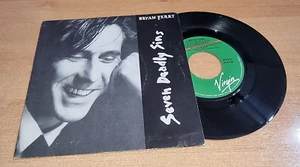 BRYAN FERRY Seven deadly sins 7" SPAIN PROMO SINGLE VINYL ROXY MUSIC VERY RARE - Picture 1 of 3