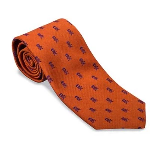 R. Hanauer Orange/ Purple Jolly Rogers Skull Necktie  - Bild 1 von 5