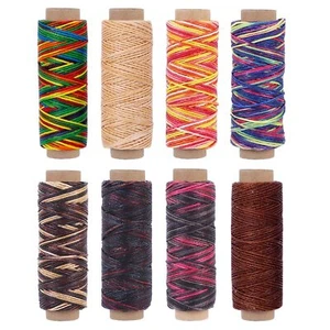 Leather Thread 8 Colors 150D 1mm Waxed Thread Cord for Hand Stitching Bracele... - Picture 1 of 6