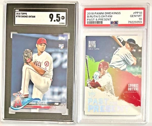 SGC 9.5  SHOHEI OHTANI/OTANI 2018 TOPPS PITCHING DODGERS Rookie Card RC GEM MINT - Picture 1 of 2