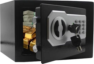 Safe Box Home Security Fireproof Waterproof w/ Digital Keypad for Money Jewelry - Picture 1 of 6