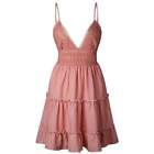 New Pink coral  BACKLESS DRESS lace 14 - 16 strappy RRP £30 UK