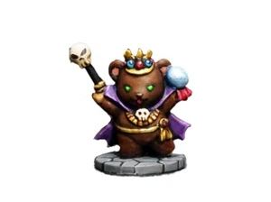 Teddy Bear King of Wizards Aurora Model Miniatures Metal Figure Unpainted CT-052 - Picture 1 of 8