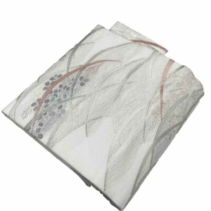 Japanischer Kimono, reine Seide NAGOYAOBI, extreme Eleganz innen silber - Bild 1 von 10