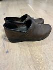 DANSKO Professional Brown Leather Clogs Slip-on Shoes EU 39