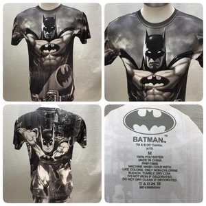 Camiseta Batman DC Comics Adulto Talla M Negra y Gris Sublimación Delantera y Trasera 38/40 - Imagen 1 de 8