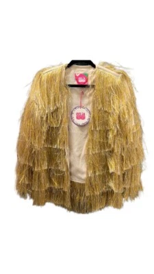 Celia B Gold Fringe Jacket S RARE - Image 1 of 2