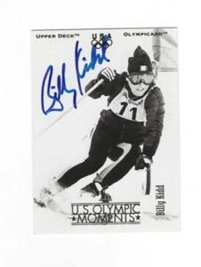 Signed BILLY KIDD Skiing 1996 Upper Deck US Olympic Moments Card #81 w/COA - Picture 1 of 1