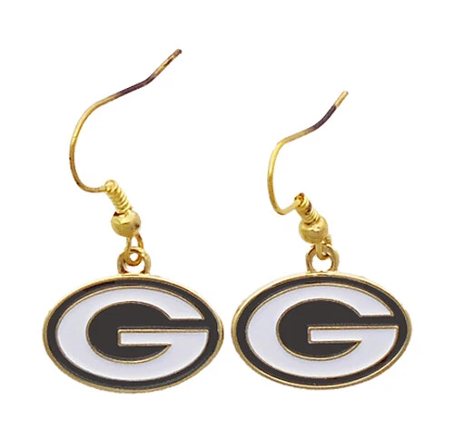 Pendientes colgantes con logotipo de Aminco de Green Bay Packers NFL Foto 1 de 1