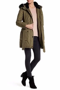 NWT Women's Lucky Brand Winter coat Parka Olive Green Anorak XL - Picture 1 of 3