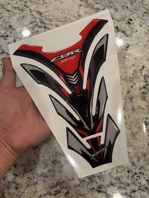 3D Gel Fuel Tank Pad Protector For Honda Motorcycles CBR + 3M Tape - Image 1 of 3