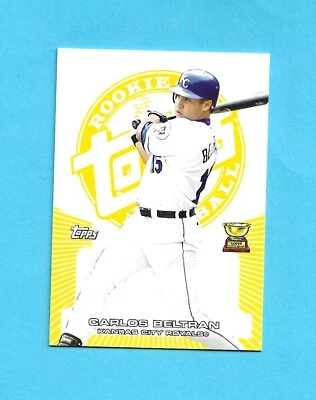 2005 Topps ROOKIE CUP YELLOW LIMITED Card # 116 CARLOS BELTRAN KANSAS CITY /299  - Image 1 of 2