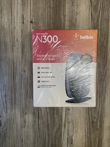 Belkin N300 Wi-Fi N Router 300 Mbps 4-Port 10/100 2.4 GHz Wireless New Sealed - Picture 1 of 2