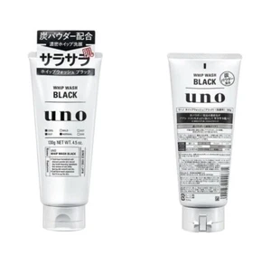 Shiseido Uno Men's Face Cleanser Whip Wash Black Cleansing Foam 130g Non Scrb - Picture 1 of 4
