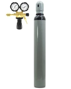 Nitrógeno Botella Gas 10L 2,0m3 + Reductor Presión Tipo GCE 50 BAR Aire Acondicionado Nuevo - Imagen 1 de 7