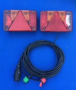 Rückleuchten Anhänger Komplettsatz mit Stecker Beleuchtung,Fendt, PKW Anhänger - Bild 1 von 2