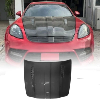 Para 10-17 Porsche Panamera 970 CARBONO REAL Capó Motor Capó Paneles Cubierta CUERPO Foto 1 de 4