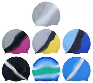 Gorra de Natación CHEX Silicona Abstracta 8+ Años Junior Senior Sombrero de Natación Marcado 2024 - Imagen 1 de 8