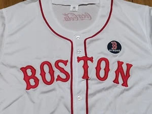New 2024 White BOSTON RED SOX Patriots Day Boston Strong Promo Team JERSEY Sz L - Picture 1 of 6