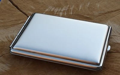  Zigarettenetui für 100er Metall satiniert  v.H Germany - Bild 1 von 3