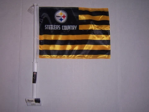 PITTSBURGH STEELERS COUNTRY nation 11X14 CAR flag GENUINE NFL Licensed US seller Cover