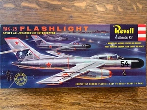 Revell 'S' Kit YAK-25 FLASHLIGHT vintage 1958 *1st Issue #H-296:98 VG+ Box! - Bild 1 von 6
