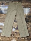 Ww2 Us Army Button Fly Wool Pants/Trousers 28 X 30 Used Condition