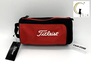Titleist Golf Round Ball Case Pouch Bag 2023 Next Gen TA23NGVPK Red BK Japan New - Picture 1 of 18