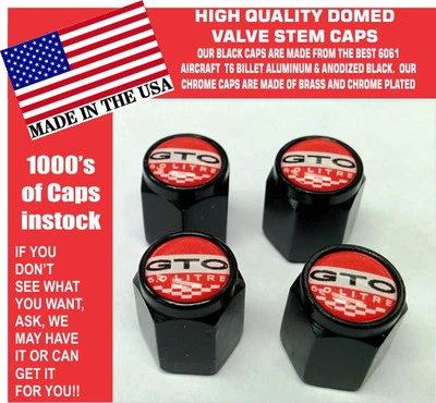 Billet Aluminum Pontiac GTO 6.0  LS2 Red  Valve Stem Caps Quality Metal - Imagem 1 de 2