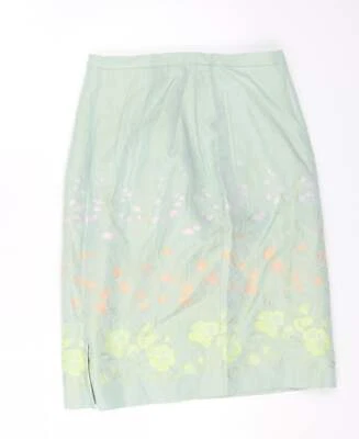 Paul Costelloe Womens Green Viscose Blend Mini Skirt Size 10 - Image 1 of 4