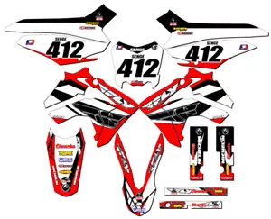 2013-2018 CRF 125 13 FLY Red Senge Graphics Kit Compatible with Honda - Picture 1 of 10