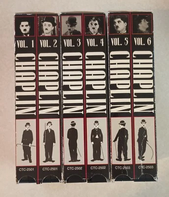 Chaplin Collectors Edition VHS Volumes 1,3,4,5,6,7 - Image 1 of 4