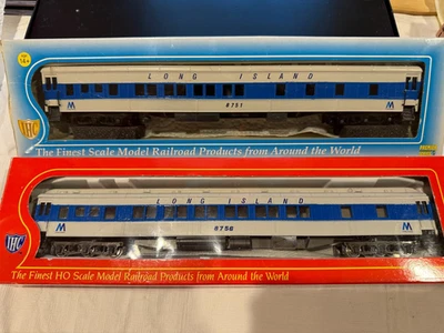 2 vagones de peso pesado escala HO IHC LONG ISLAND RAILROAD COLORES MTA 8751-8756 Foto 1 de 3